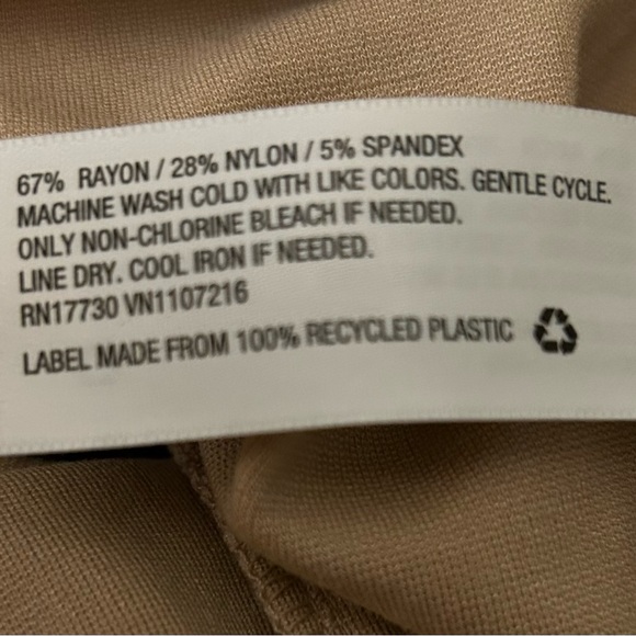 Women's High-Rise Slim Fit Retro Flare
Pull-On Pants - A New Day Tan NWOT - Picture 5 of 6